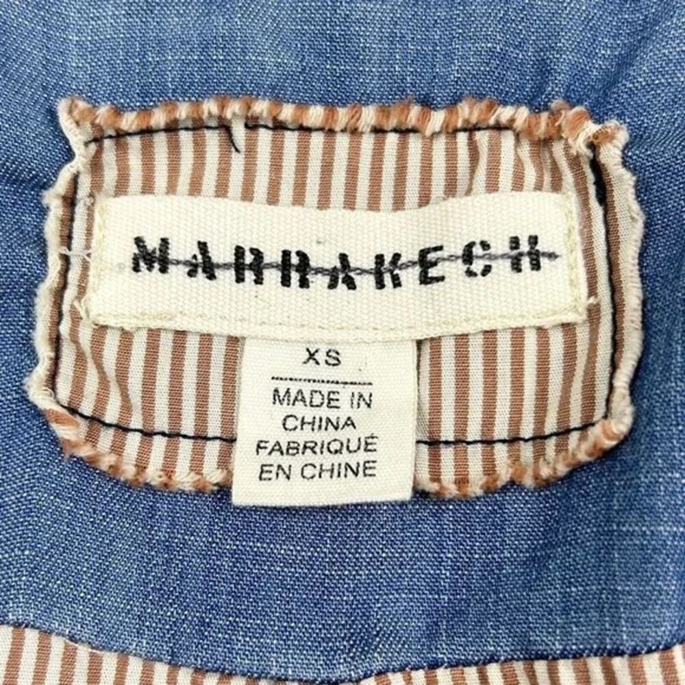 ANTHROPOLOGIE Marrakech Chambray Anorak Denim Jacket Size XS ✨💙✨ - Picture 12 of 14